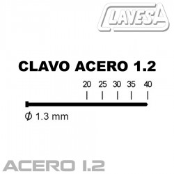 CAJA CLAVOS SIN CABEZA 06/30 (10.000 ud),CLAVESA, Ref:C055960630.