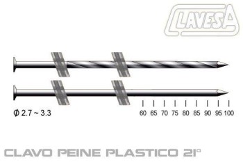 CLAVADORA CLAVO PEINE 100mm