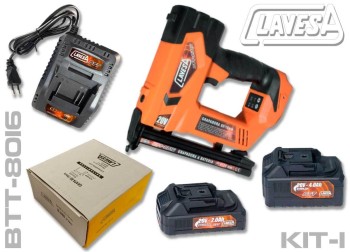 KIT GRAPADORA BTT-8016 CON CARGADOR Y BATERIAS