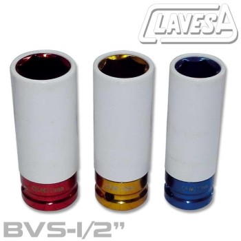 JUEGO DE 3 VASOS LLAVE IMPACTO LARGOS 1/2