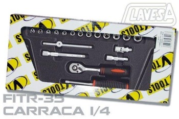 CARRACA 1/4' + 5 ACCESORIOS