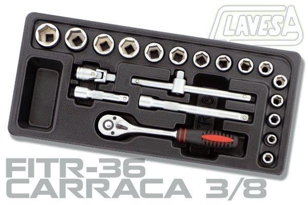 CARRACA 3/8' CON ACCESORIOS