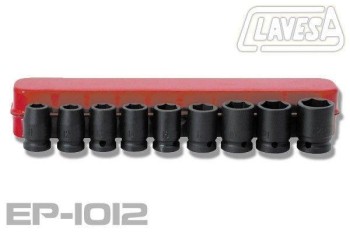 JUEGO DE VASOS PARA LLAVE DE IMPACTO 1/2'.
