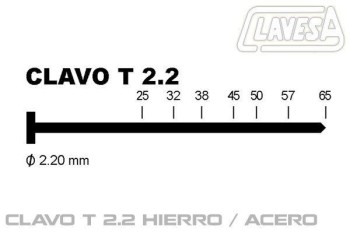 CLAVADORA CLAVO T 2,2 HASTA 64mm