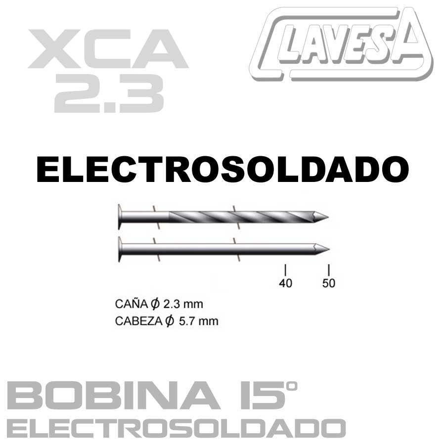 CLAVO ELECTROSOLDADO 15º (D:2,3 mm)
