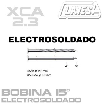 CLAVO ELECTROSOLDADO 15º (D:2,3 mm)