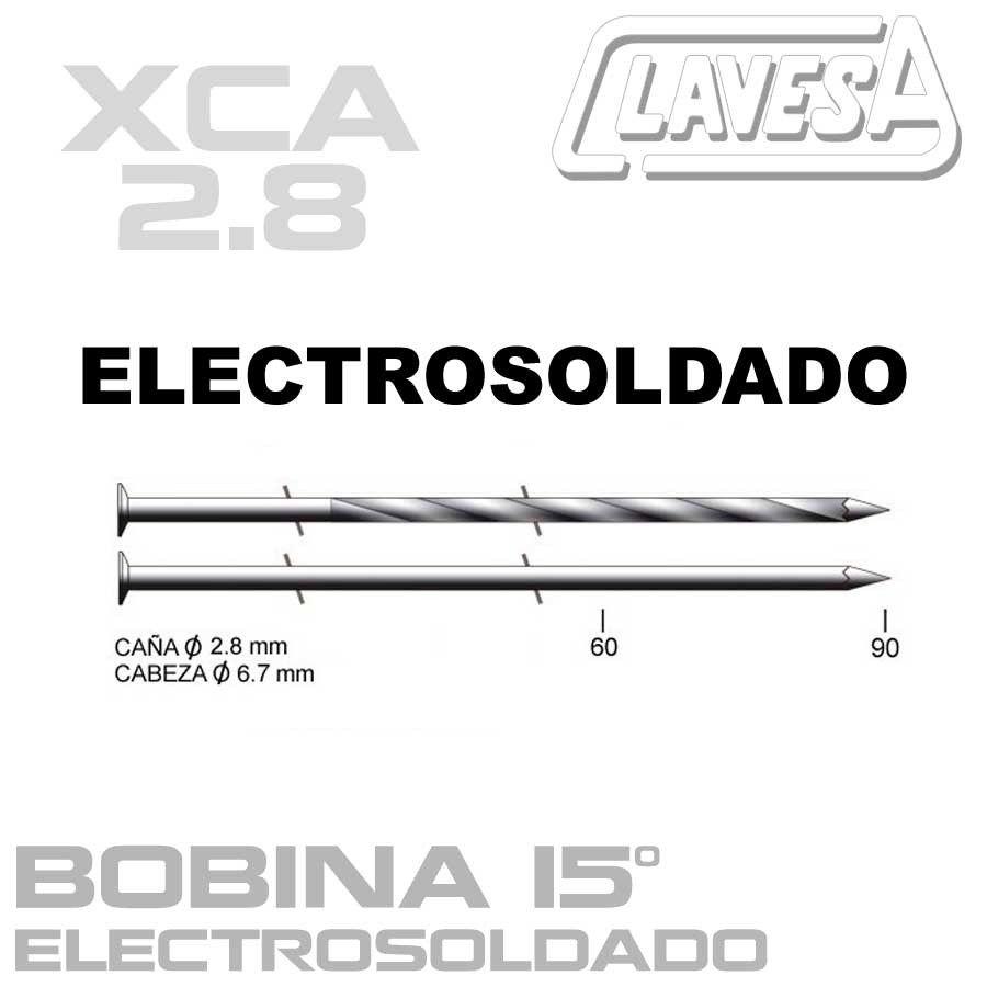 CLAVO ELECTROSOLDADO 15º (D:2,8 mm)