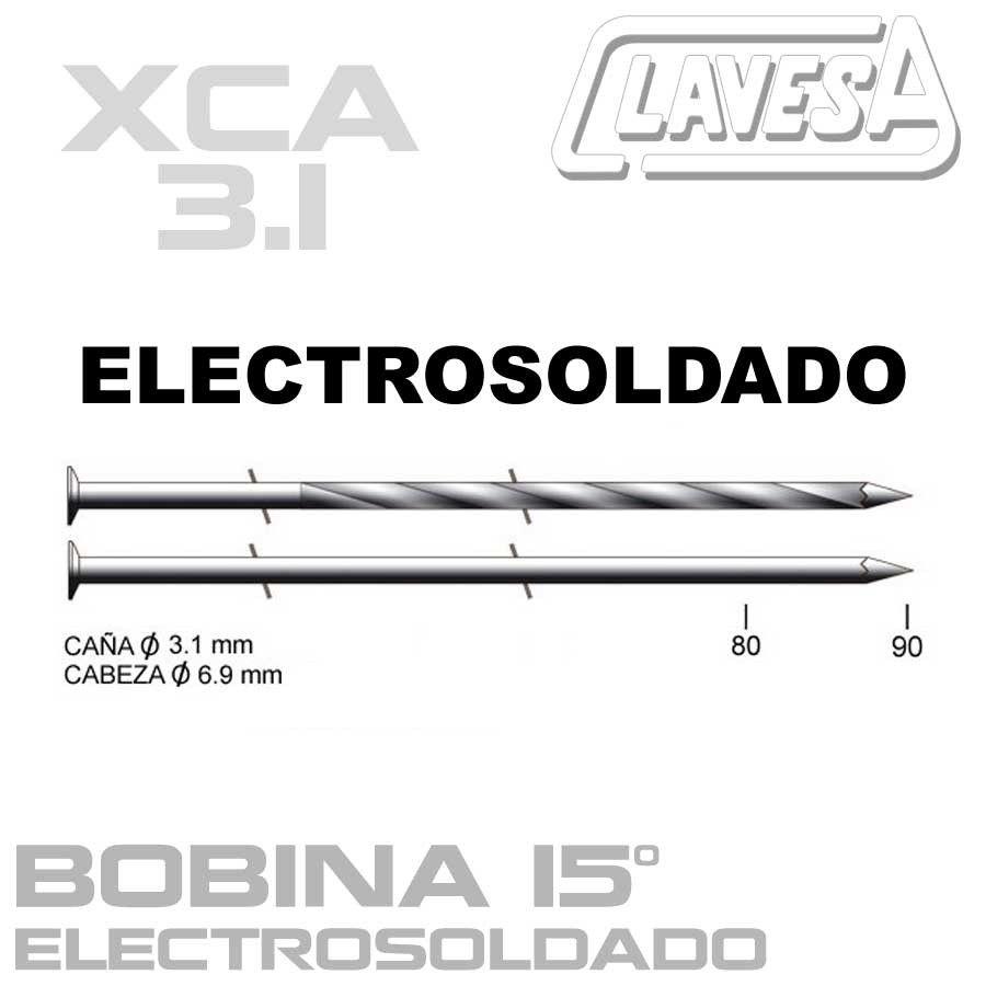 CLAVO ELECTROSOLDADO 15º (D:3,1 mm)
