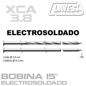 CLAVO ELECTROSOLDADO 15º (D:3,8 mm)